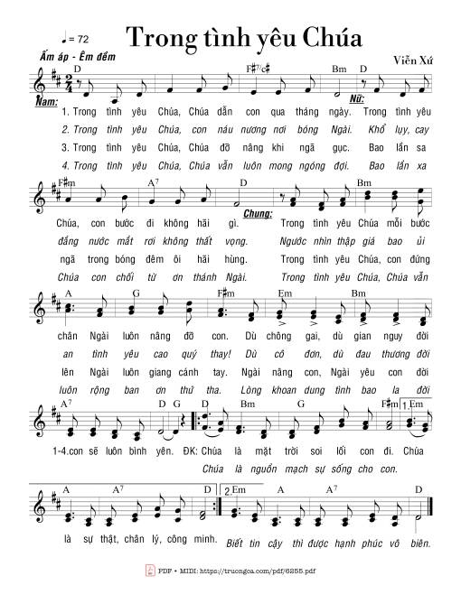 Trong tình yêu Chúa