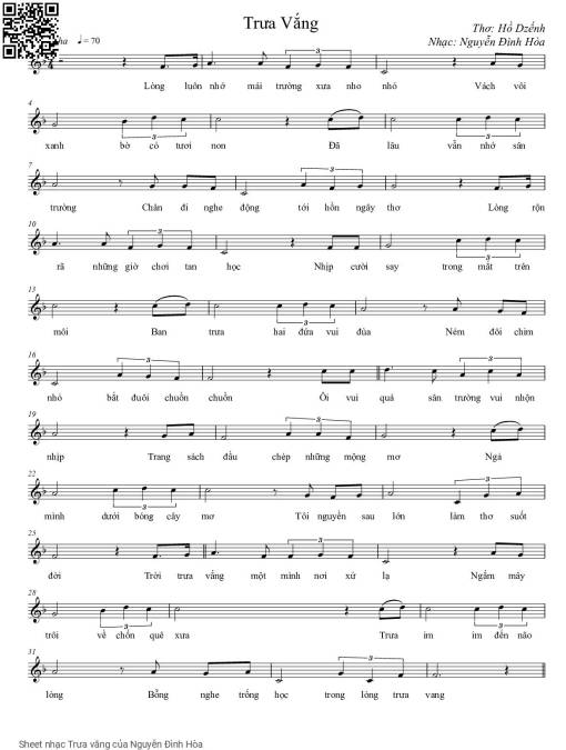 Trưa vắng - Nguyễn Đình Hòa