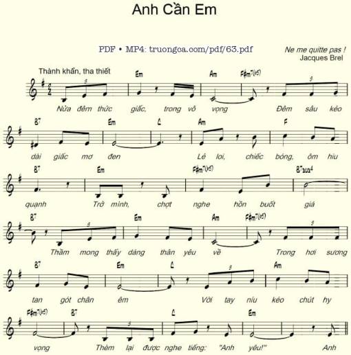 Anh cần em - Lại Quốc Hùng
