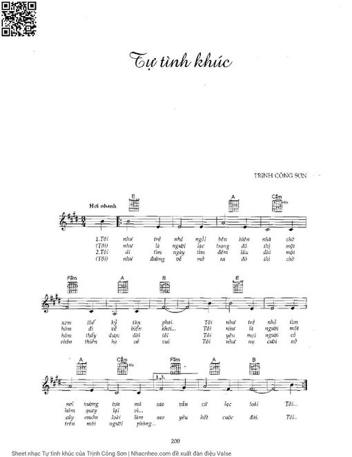 Tự tình khúc - Trịnh Công Sơn