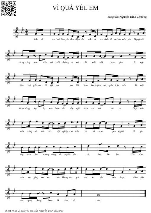 Vì quá yêu em - Nguyễn Đình Chương