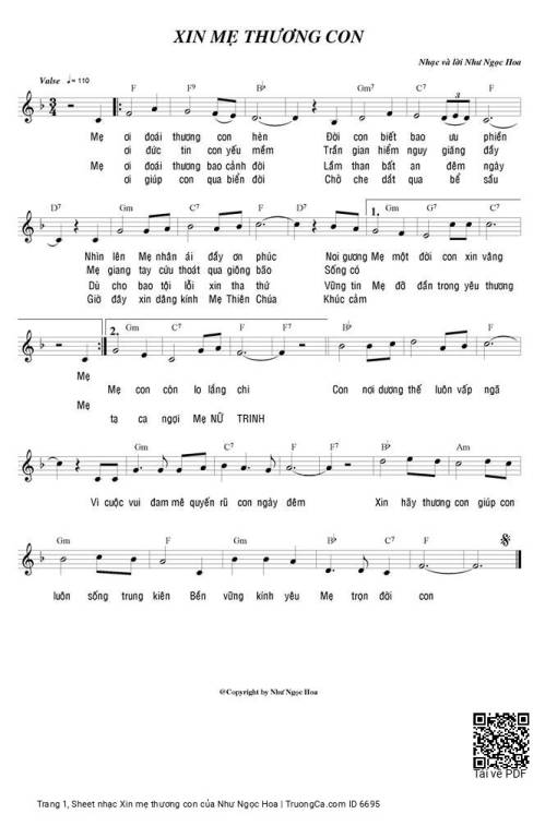Xin mẹ thương con