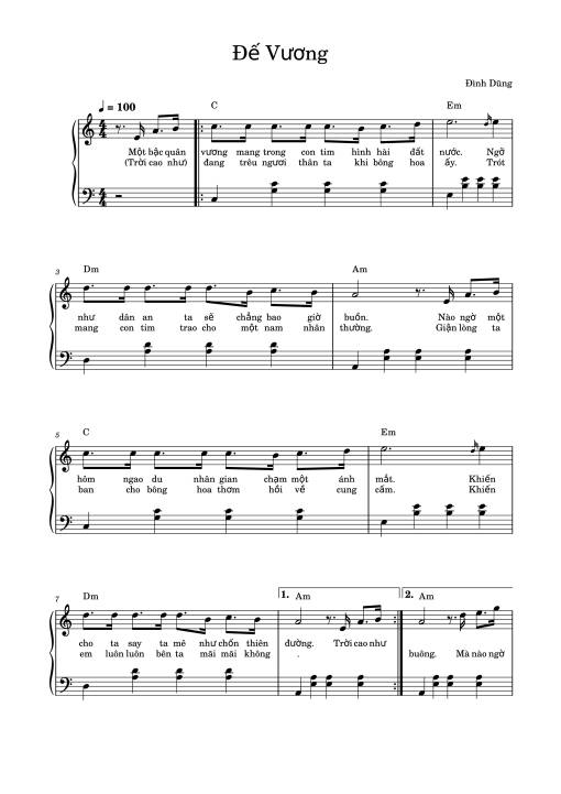 Đế vương - Đình Dũng