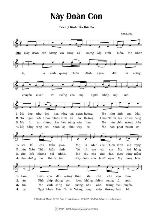Này đoàn Con - Kim Long