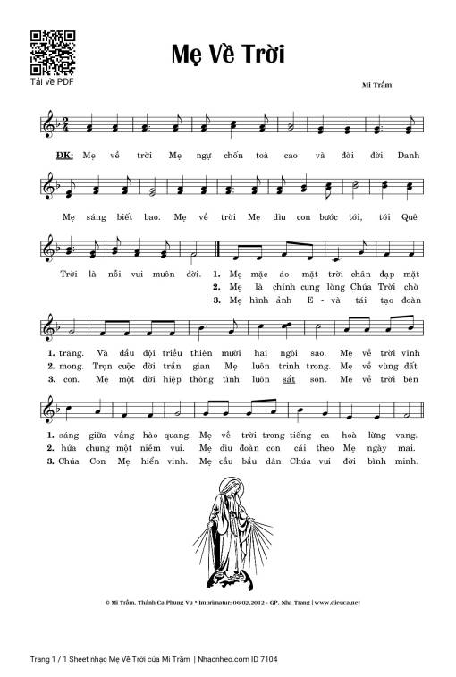 Mẹ Về Trời - Lm. Mi Trầm