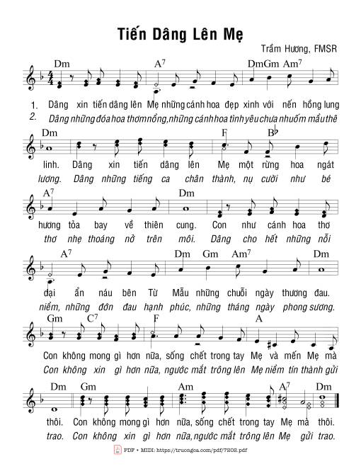 Tiến Dâng Lên Mẹ