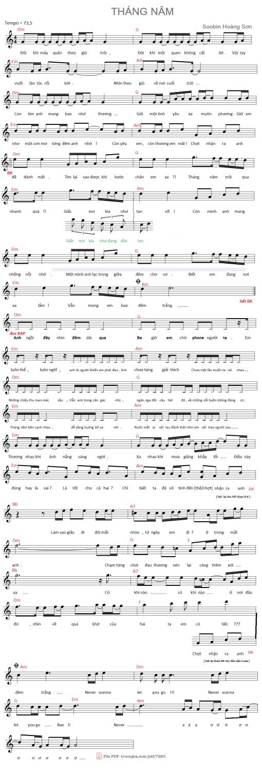 Tháng năm - Soobin Hoàng Sơn