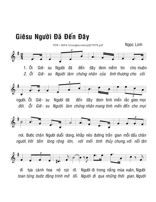Giêsu! Người đã đến đây