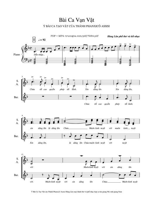 Bài Ca Vạn Vật - Hùng Lân