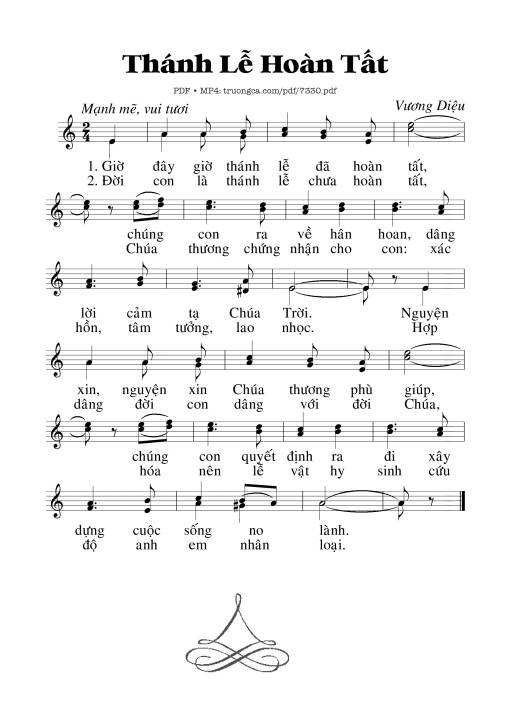 Thánh Lễ Hoàn Tất