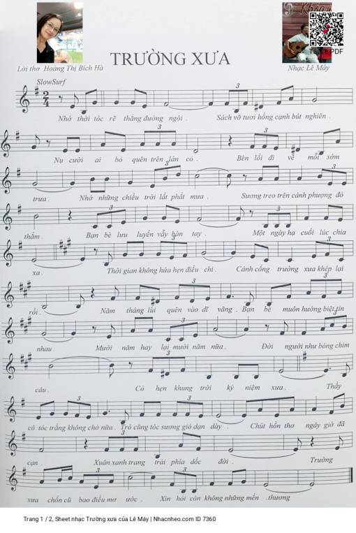 Trường xưa - Lê Máy