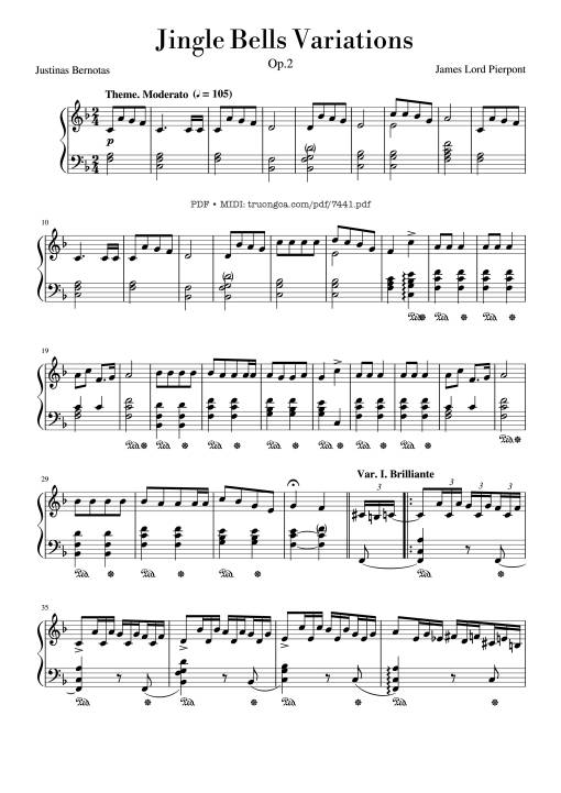 Jingle Bells Variations Piano