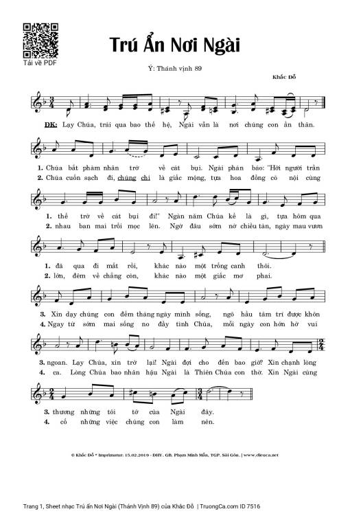 Trú ẩn Nơi Ngài (Thánh Vịnh 89)