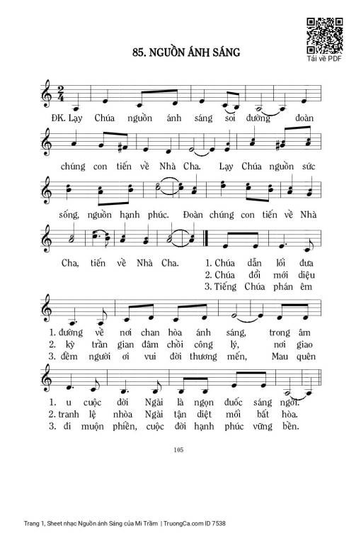 Sheet PDF of Nguồn ánh Sáng