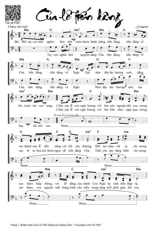 Của Lễ Tiến Dâng