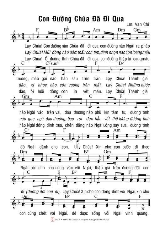 Con đường Chúa đã đi Qua