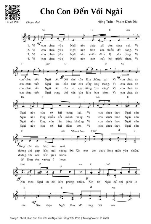 Cho Con đến Với Ngài