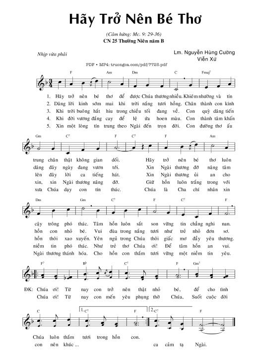 Hãy Trở Nên Bé Thơ (mc. 9)