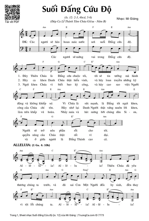 Suối đấng Cứu độ (is. 12)