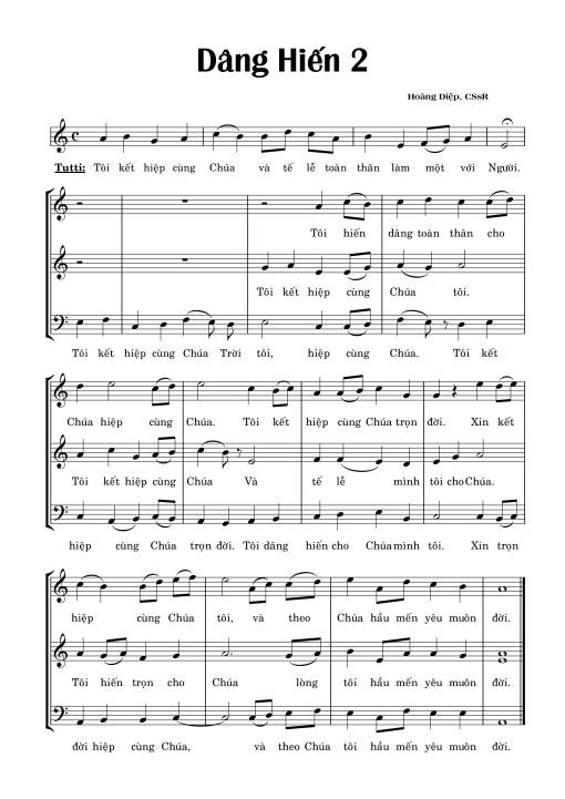 Dâng Hiến 2 - Hoàng Diệp