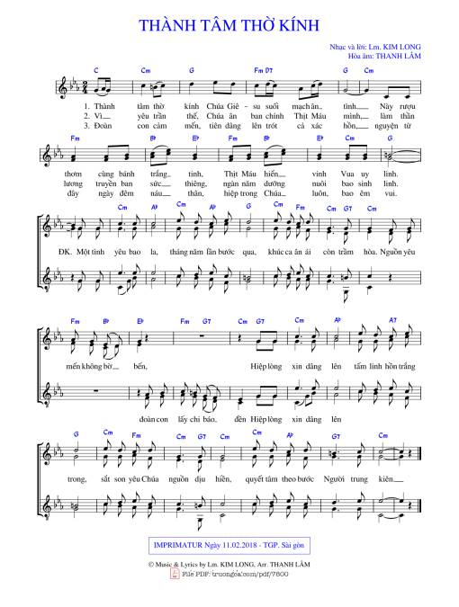 Thành Tâm Thờ Kính (Cm)