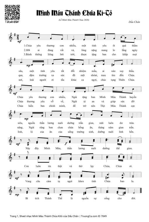 Mình Máu Thánh Chúa Kitô