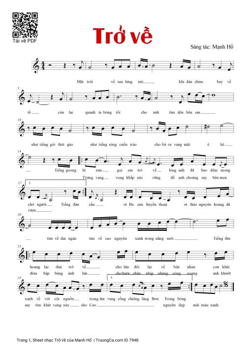 Trở về - Mạnh Hổ