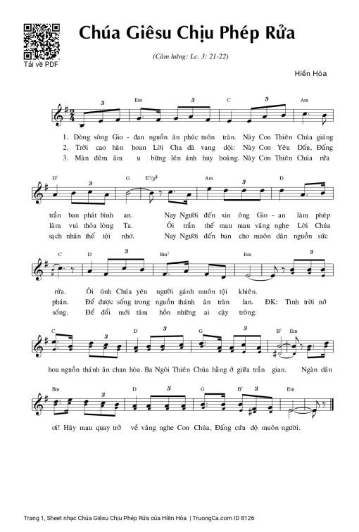 Chúa Giêsu Chịu Phép Rửa