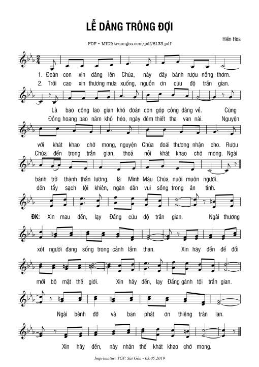 Lễ Dâng Trông đợi