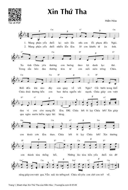 Xin Thứ Tha - Hiền Hòa