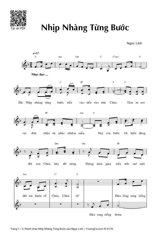 Sheet PDF of Nhịp Nhàng Từng Bước