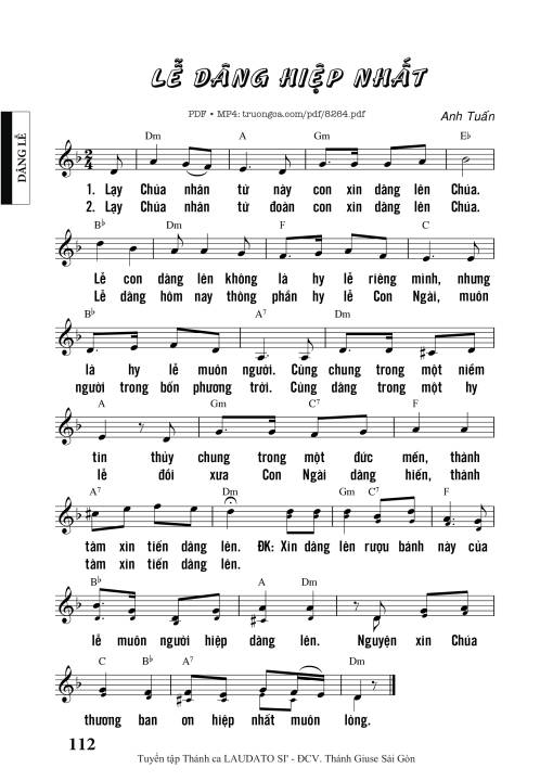 Lễ Dâng Hiệp Nhất