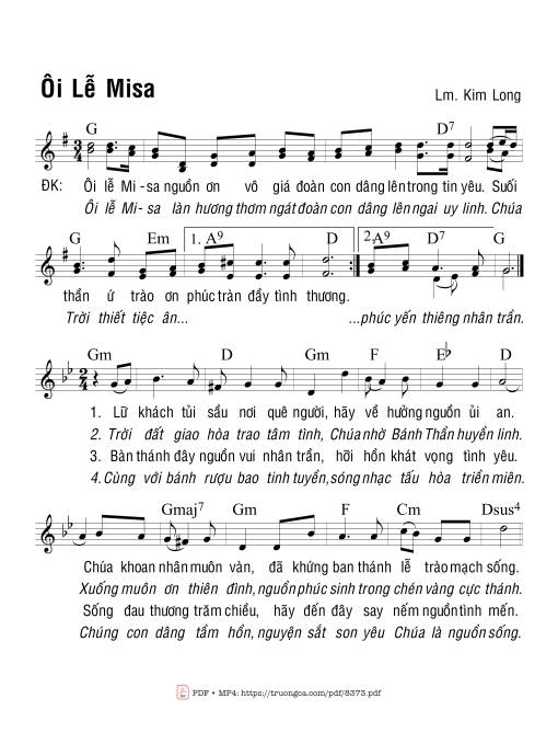 Ôi Lễ Misa - Lm. Kim Long