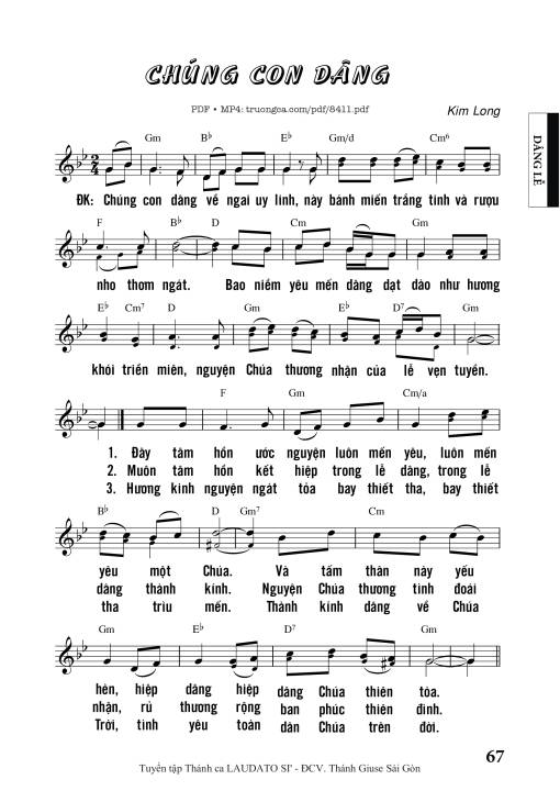 Chúng Con Dâng - Kim Long