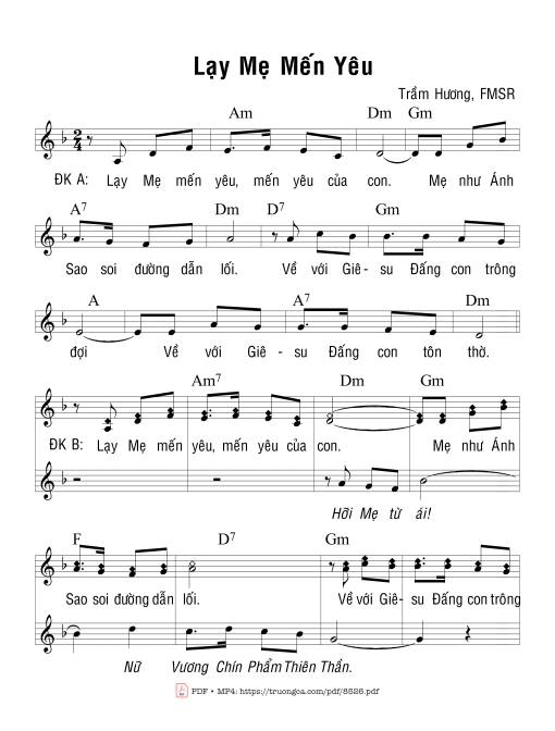 Lạy Mẹ Mến Yêu