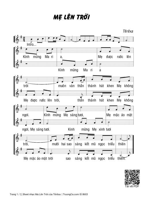 Mẹ Lên Trời - Têrêsa