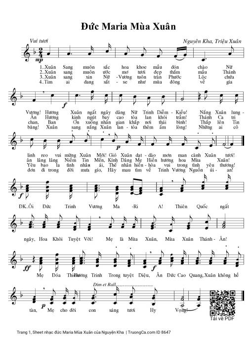 đức Maria Mùa Xuân