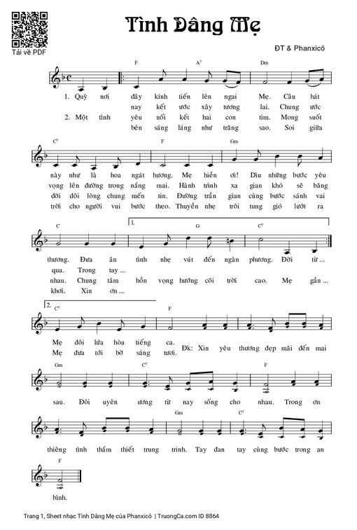 Tình Dâng Mẹ - Phanxicô