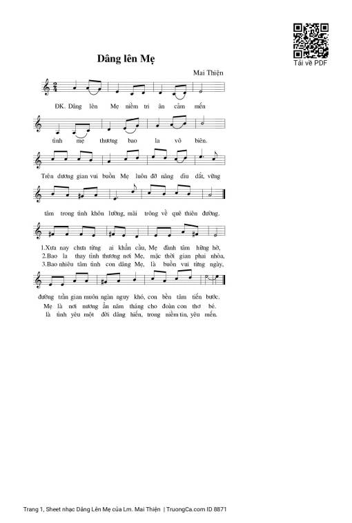 Dâng Lên Mẹ - Lm. Mai Thiện