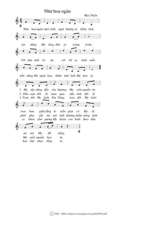 Như Hoa Ngàn - Lm. Mai Thiện