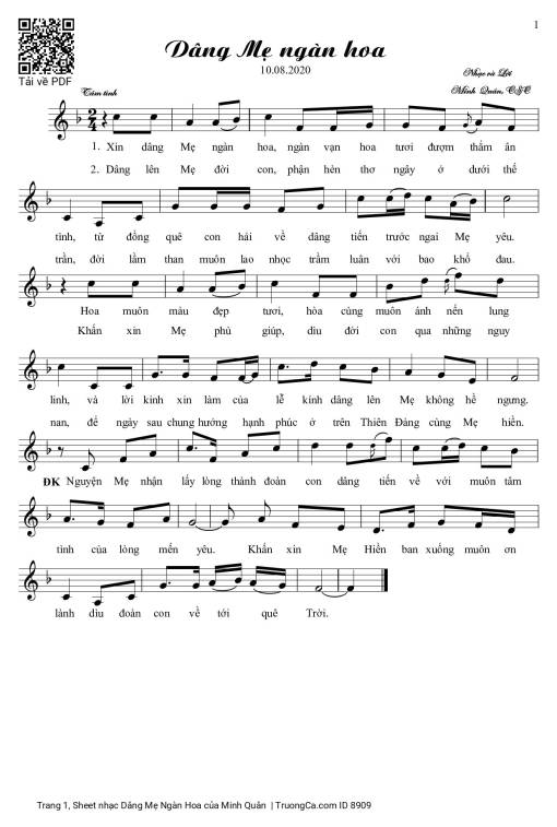 Dâng Mẹ Ngàn Hoa