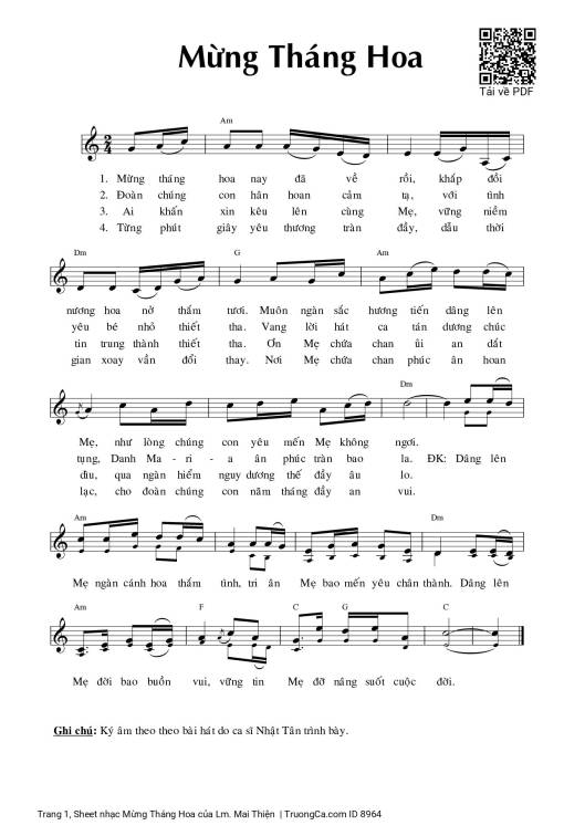 Mừng Tháng Hoa - Lm. Mai Thiện