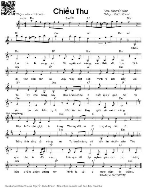 Chiều thu - Nguyễn Quốc Khanh