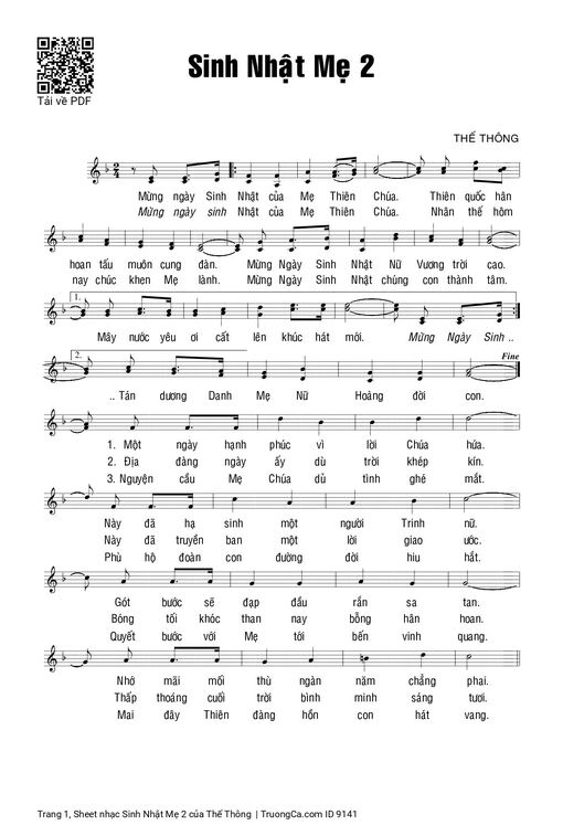 Sinh Nhật Mẹ 2 - Thế Thông