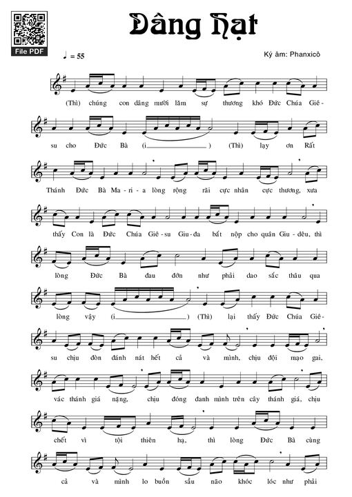 Dâng Hạt - Phanxicô