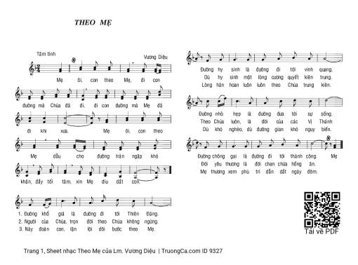 Theo Mẹ - Lm. Vương Diệu