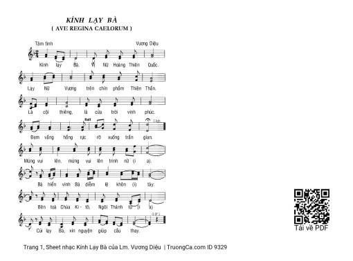 Kính Lạy Bà - Lm. Vương Diệu