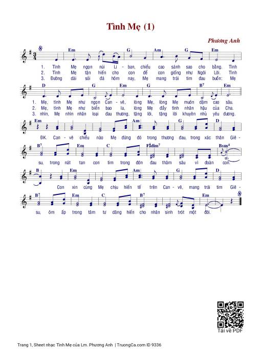 Tình Mẹ - Lm. Phương Anh