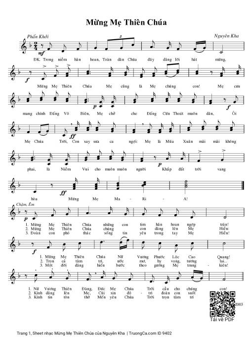 Mừng Mẹ Thiên Chúa