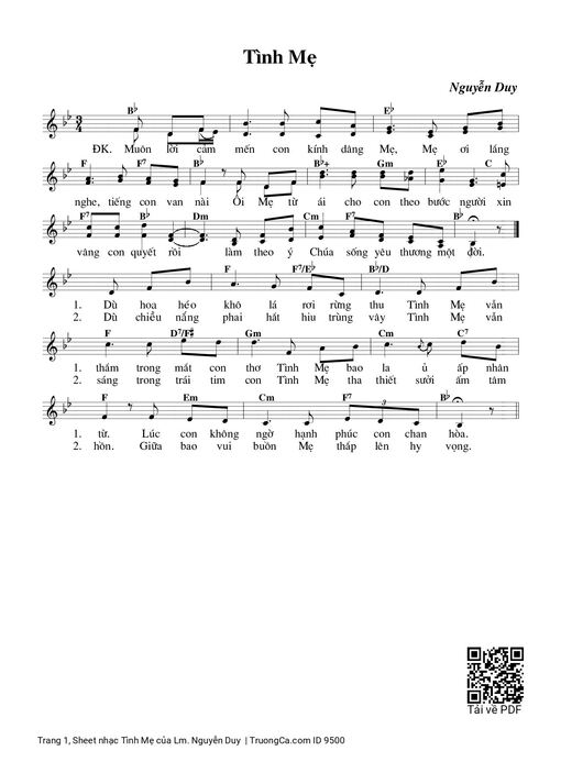 Tình Mẹ - Lm. Nguyễn Duy